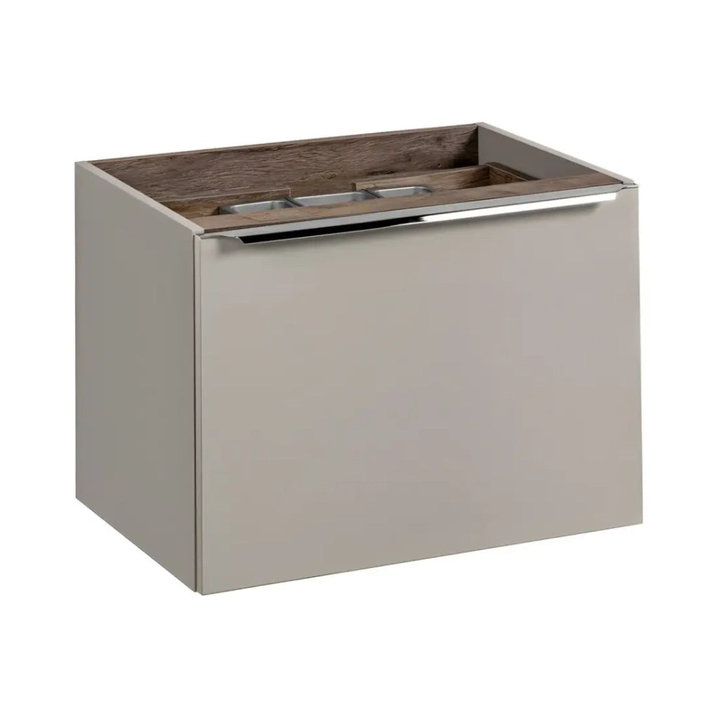 Mobile sottolavabo VANTA taupe 60 cm – modello sospeso con 2 cassetti