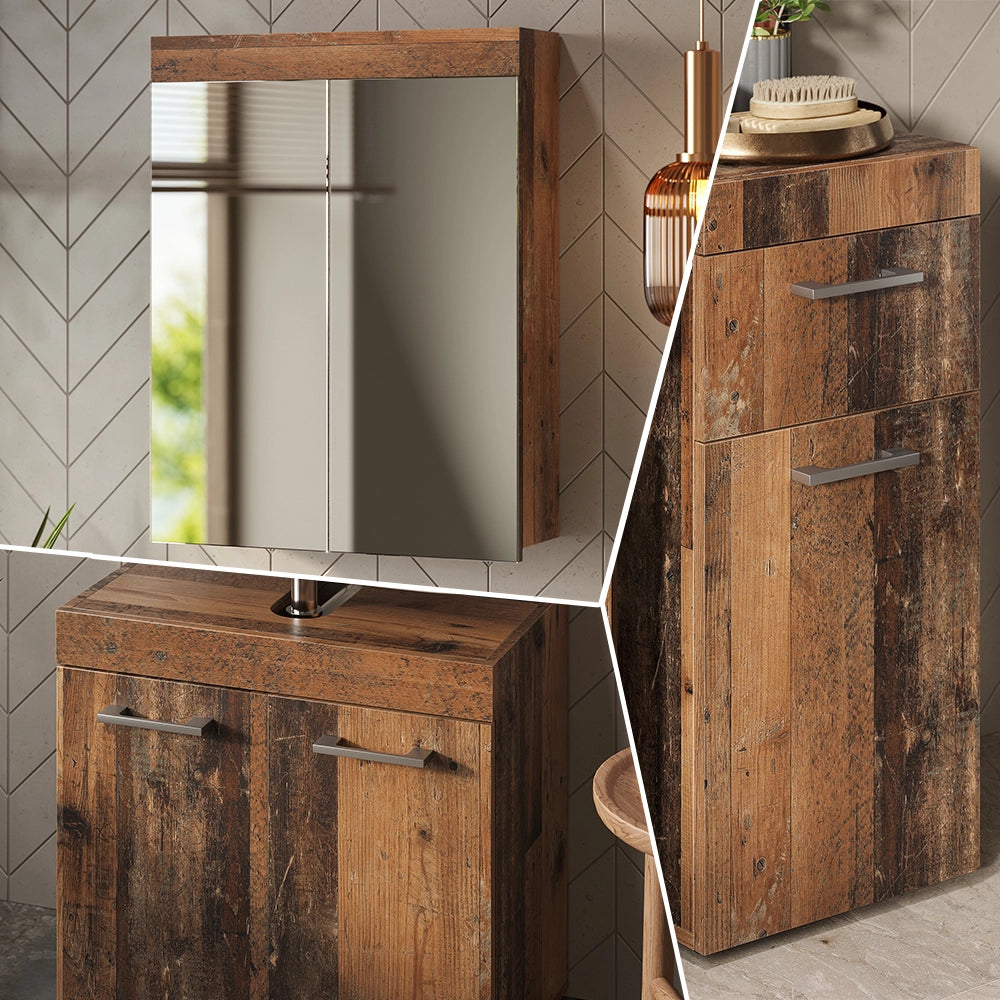 Vicco Set di mobili da bagno Oldstyle 3 parti