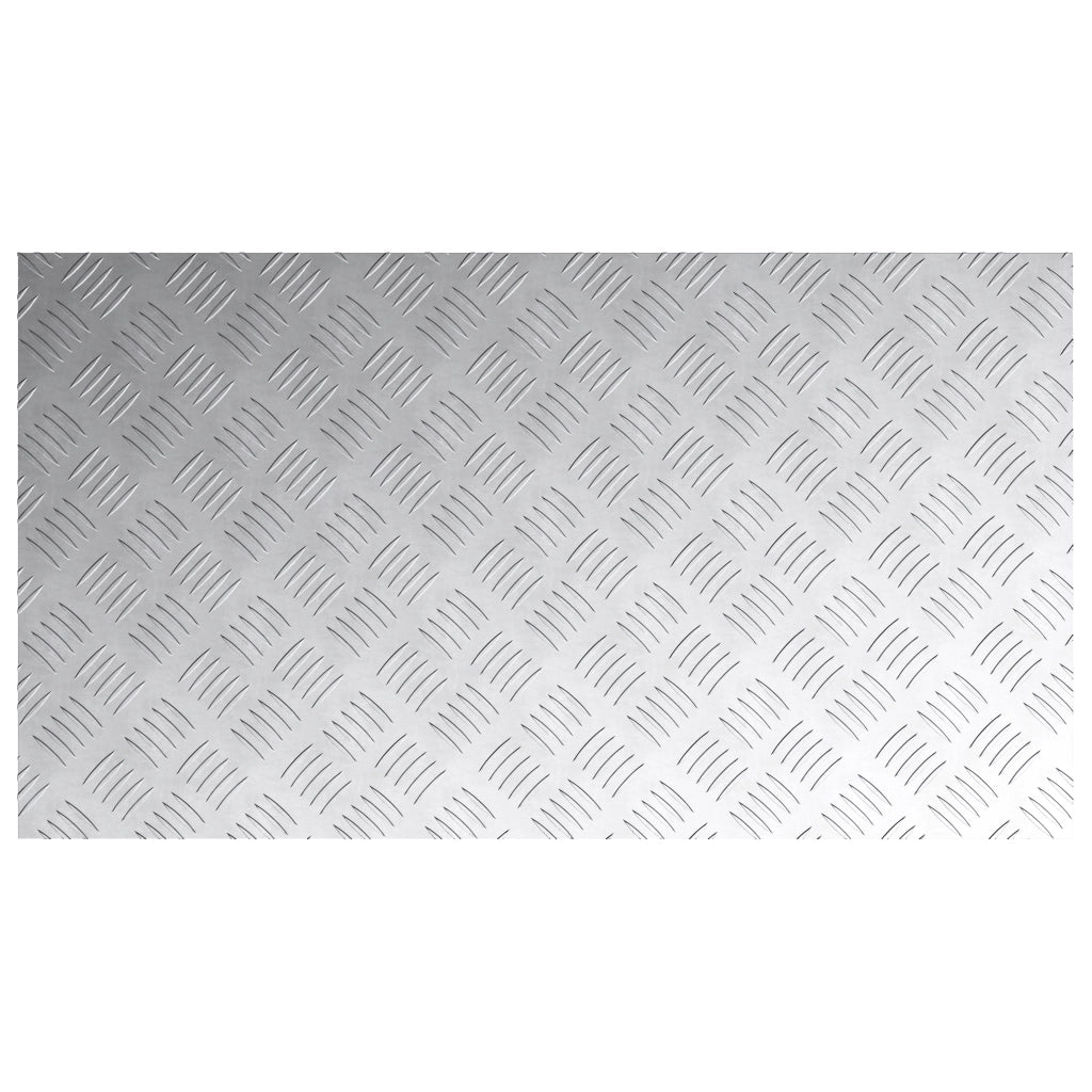 Pannelli Antiscivolo in Alluminio a Scacchi - 4 pezzi 90x50 cm