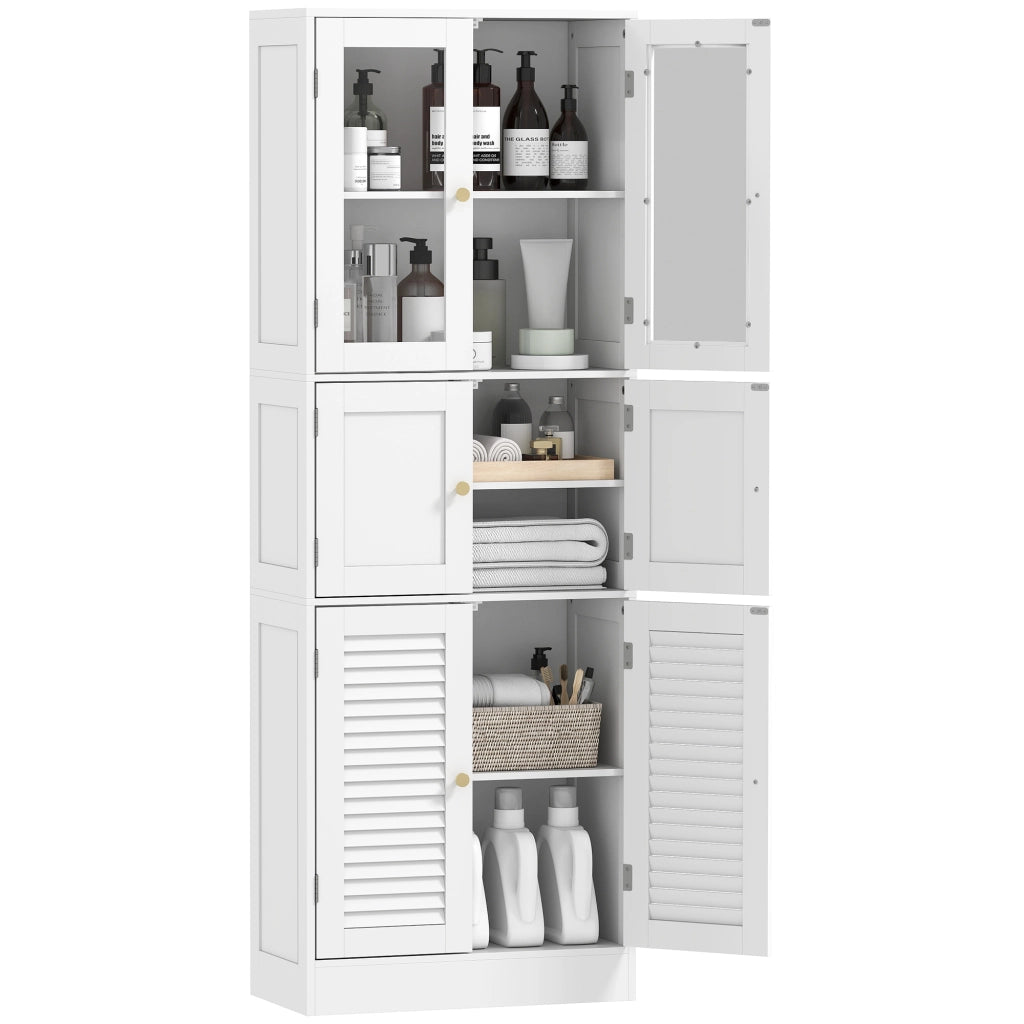 Mobile da bagno alto con 6 ante ¨C Minimal ¨C Bianco