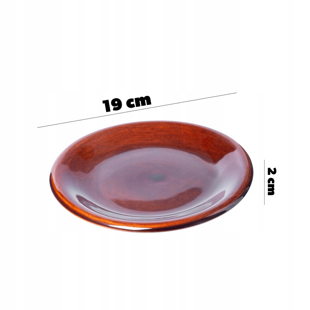 Set di 4 piatti da dessert KADAX da 19 cm in ceramica.