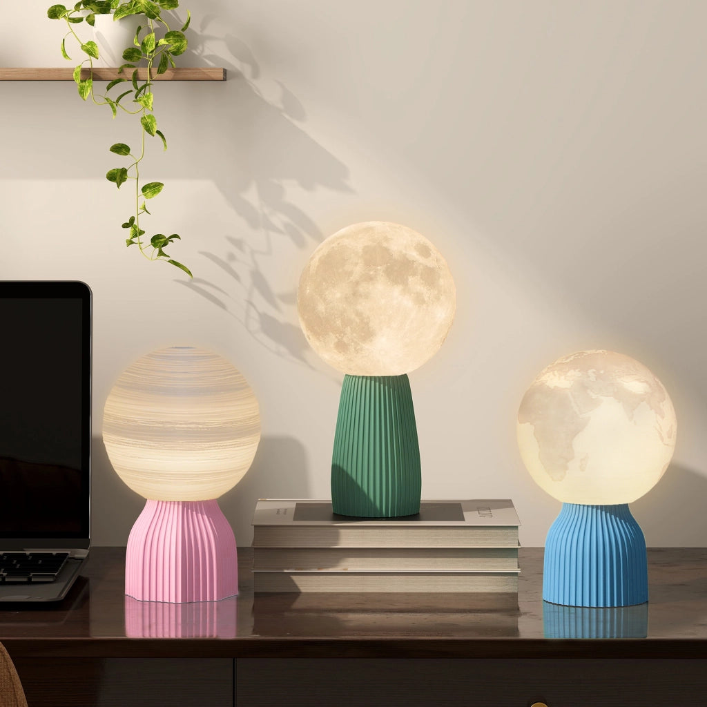 Lampada da Comodino 3D ¨C zephmum ¨C LED Bianco