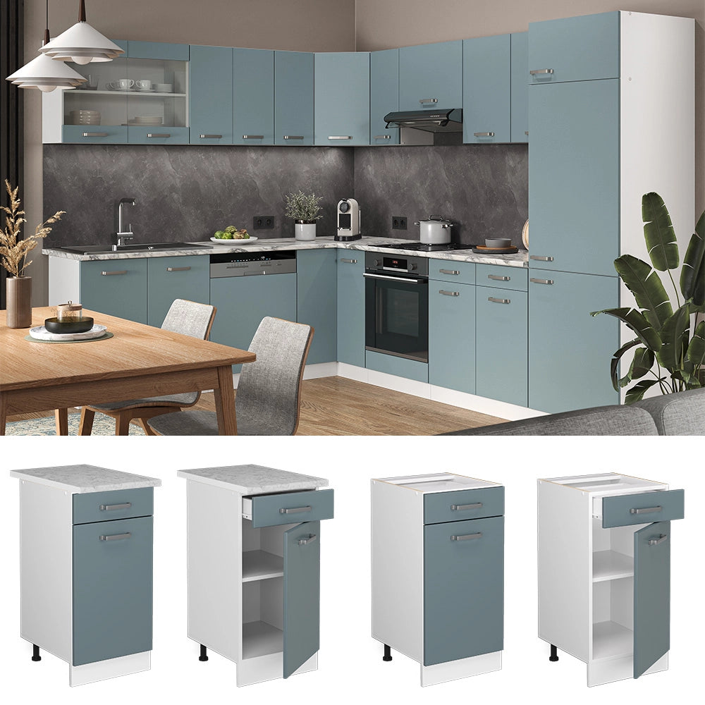 Vicco Mobiletto base per cucina Grigio-blu 40 cm , PL Antracite