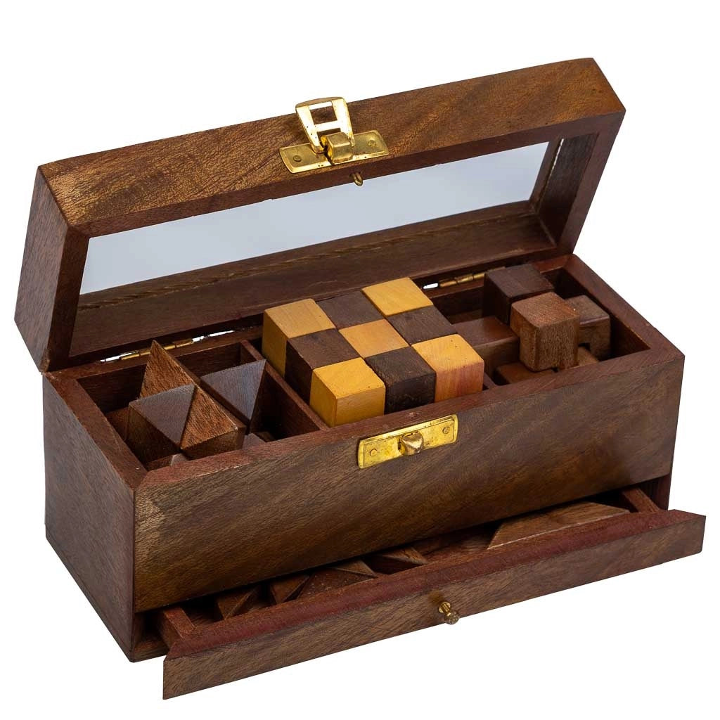 Set di 4 puzzle 17x6,5x7,5h