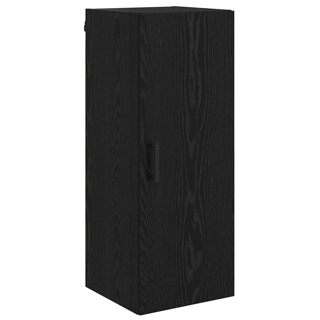 Credenza-Buffet-Armadio da cucina Rovere Nero 34,5 x 34 x 180 cm Legno multistrato 906685