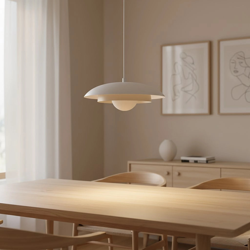 Lampada a sospensione SKIN bianco/beige doppio G9 Emibig