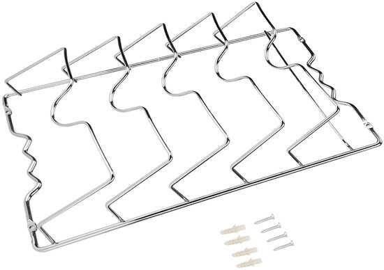 Supporto di coperchio per pannelli - Montaggio a muro - Contenitore per coperchi - Spazio risparmiato - Adatto a 5 coperchi - Acciaio inossidabile - Facile da installare - Supporto per coperchio di pannelli