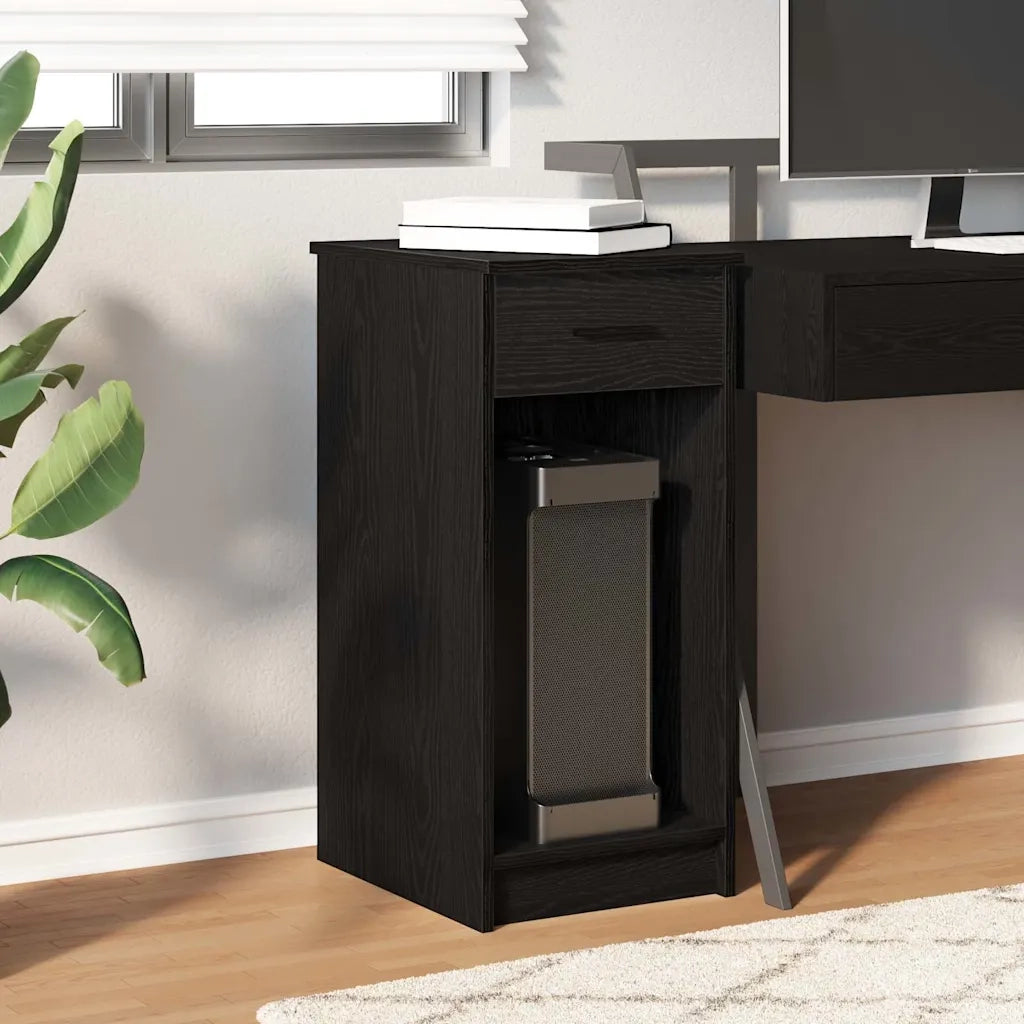 Supporto a Torre per Computer con Cassetto Nero 35x45x77 cm 858741