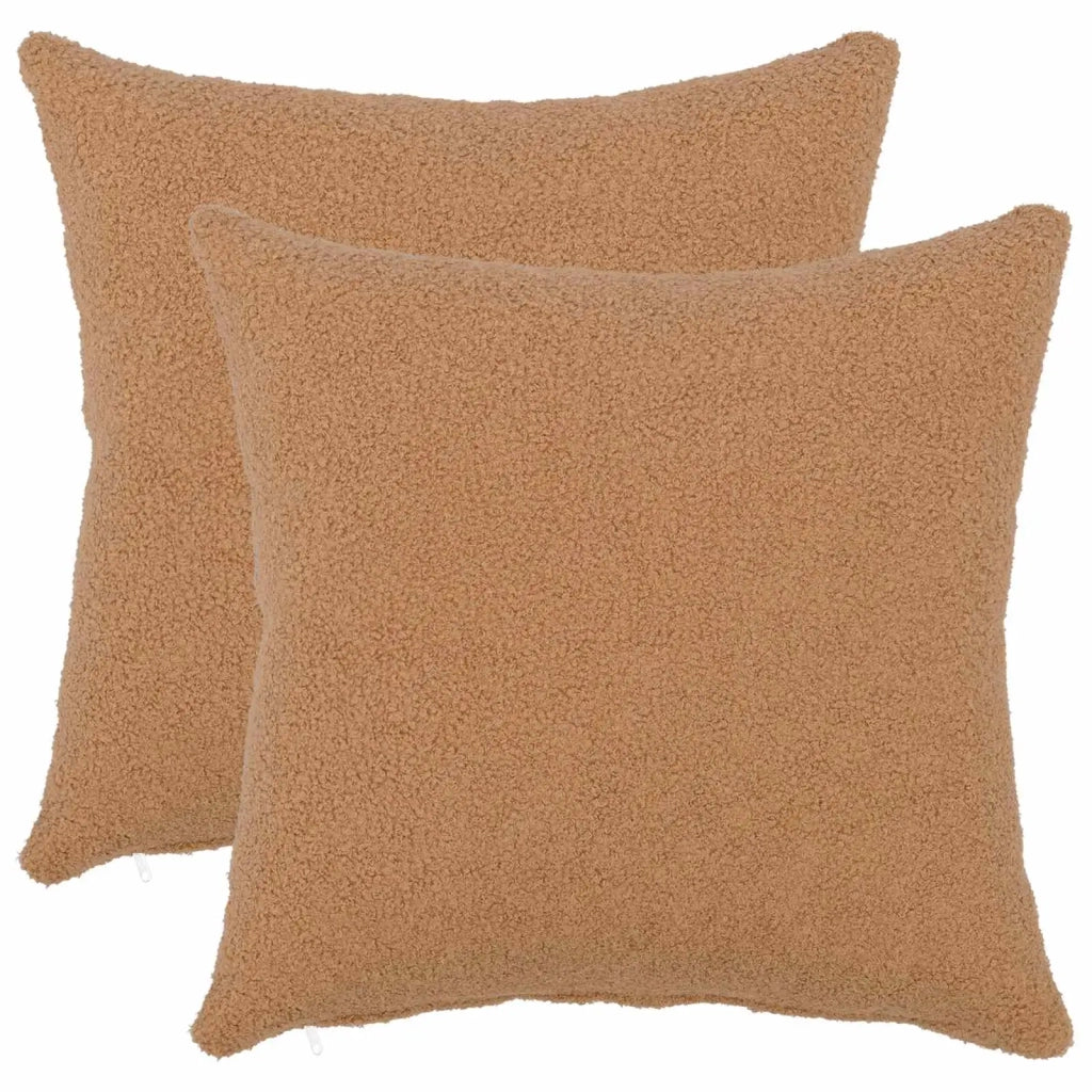 Federa 2 pcs HEERLEN Beige 45 x 45 cm Bouclé 910438