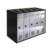 Casellario 5 posti acciaio INOX
