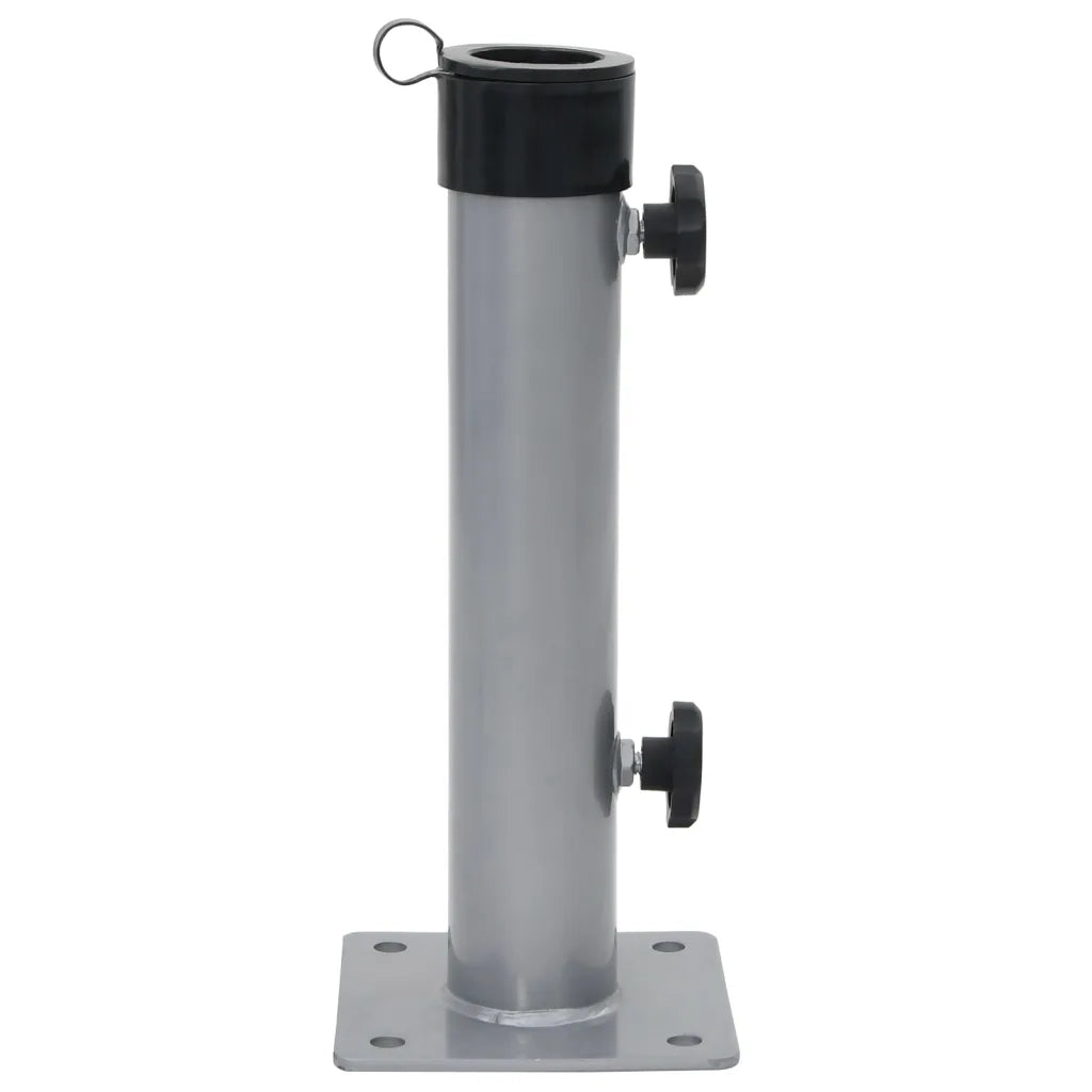 Base per Ombrellone per Palo da Ø38/48 mm Argento in Acciaio 4003374