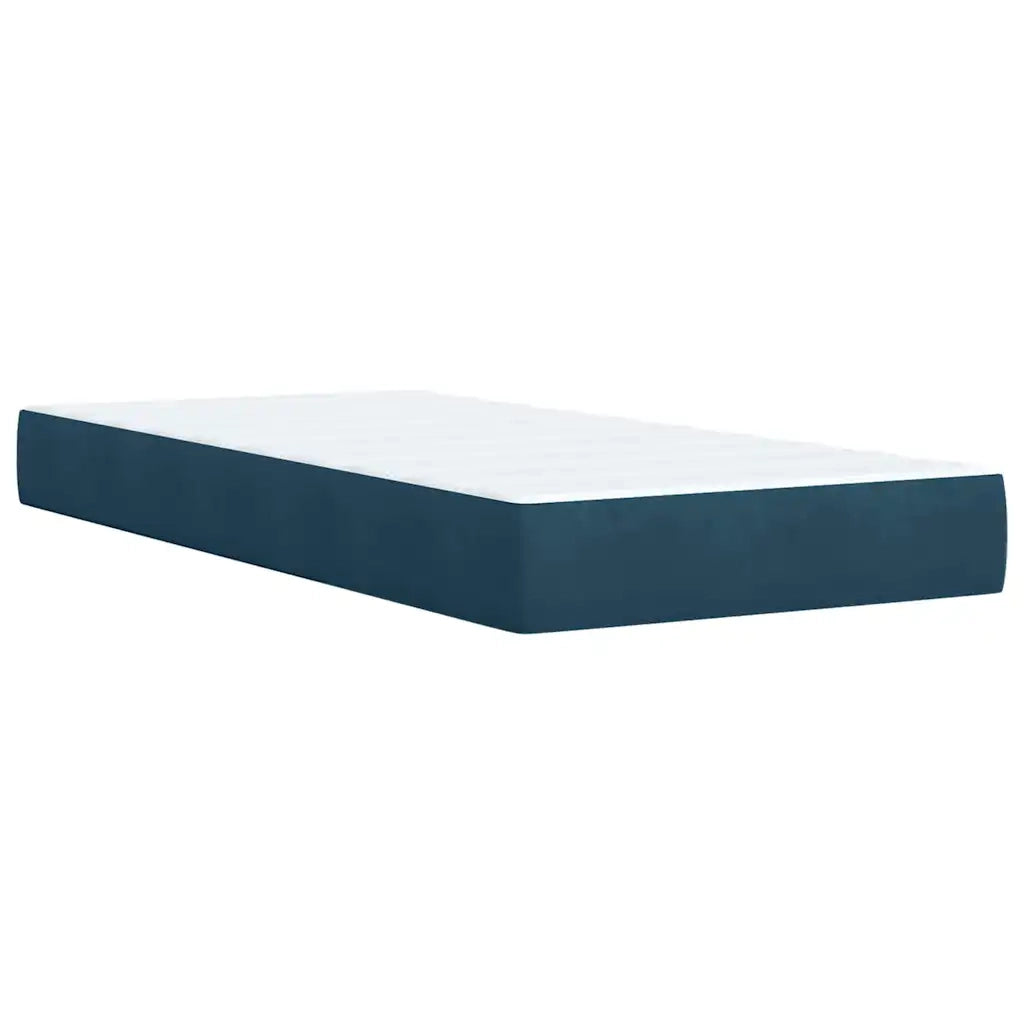 Giroletto a Molle con Materasso Blu 100x200 cm in Velluto 3289966