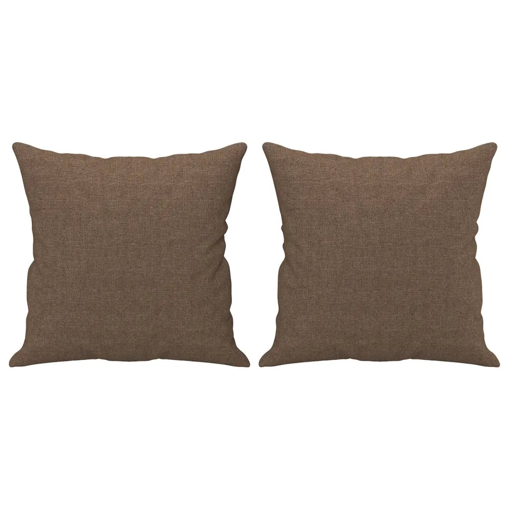 Set di Divani 3 pz con Cuscini Marrone in Tessuto 3202073