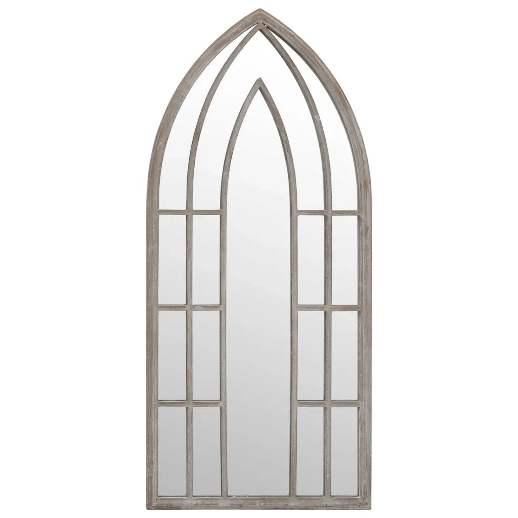 Specchio da Giardino Sabbia 100x45 cm in Ferro per Uso Esterno