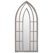 Specchio da Giardino Sabbia 100x45 cm in Ferro per Uso Esterno