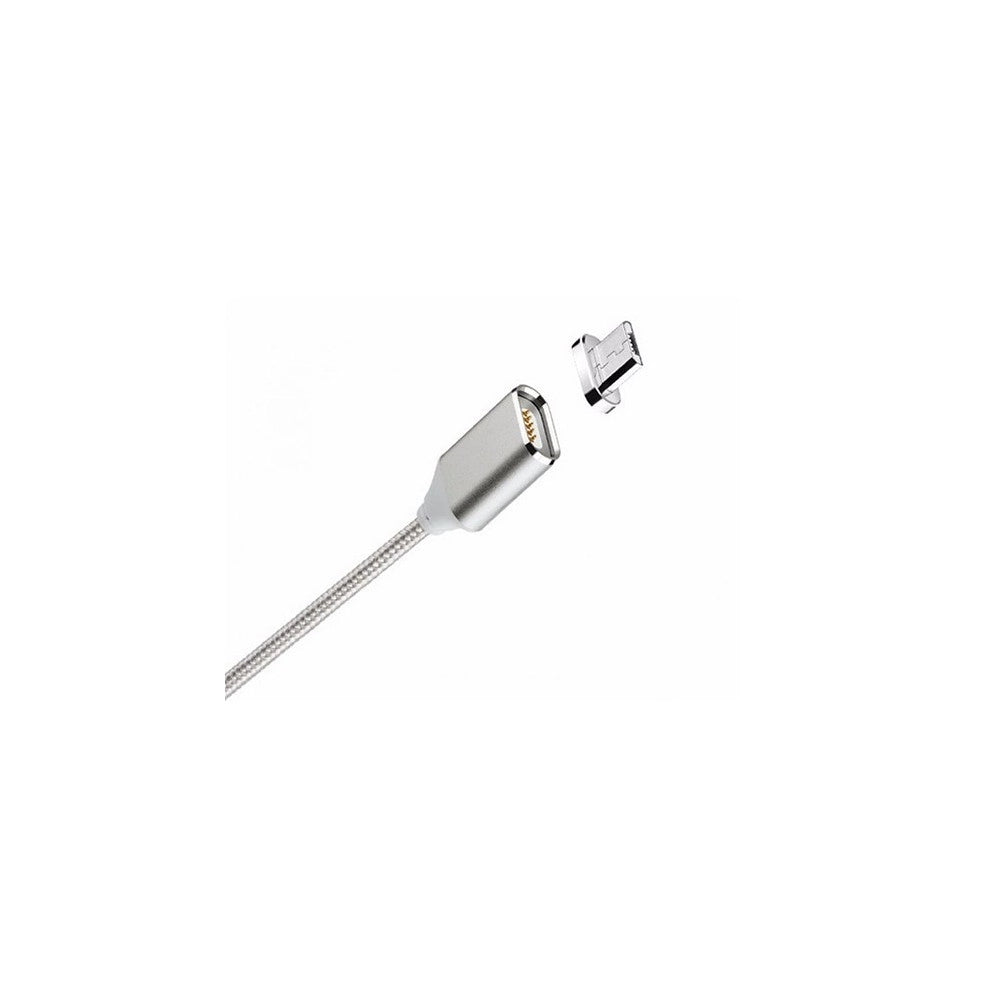 Trade Shop - Cavo Usb In Nylon Magnetico Charge E Sync Con Adattatori Android E Ios -