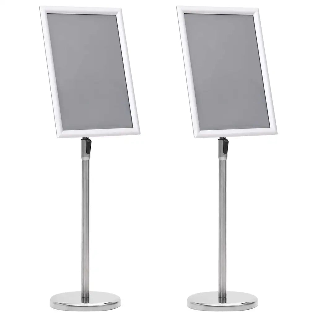 Supporti per poster 2 pcs Argento 45 x 32,7 x 108 cm Alluminio 3385632