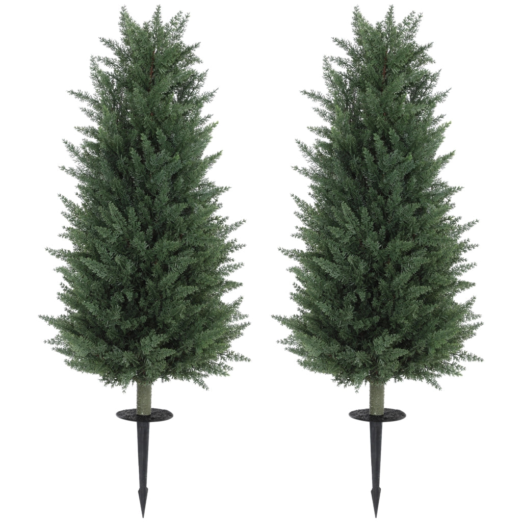 Piante Finte ¨C zephmum ¨C Verde, Set di 2 Cipressi Artificiali