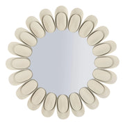 Specchio con Cornice VKH781, Beige, Metallo, 85x85x6 cm