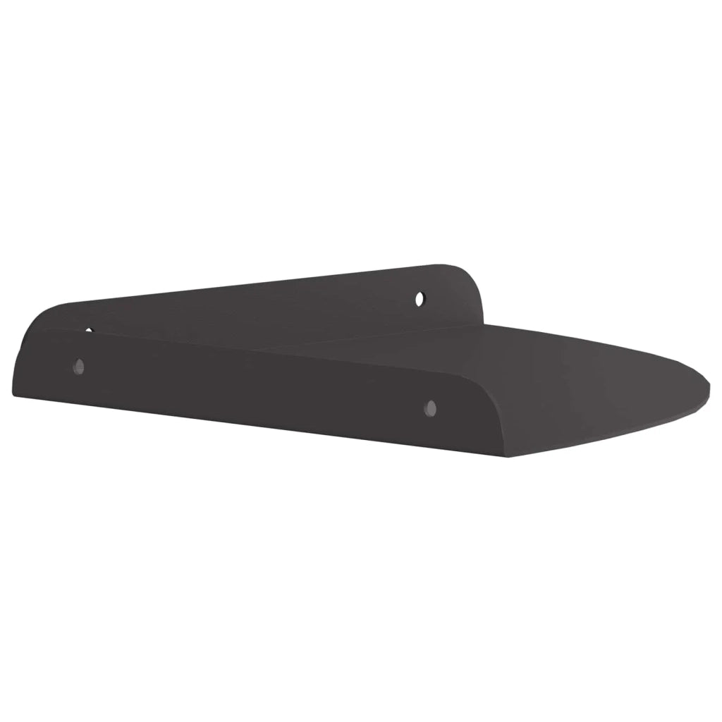Mensola Galleggiante per Angolo 2 pcs Nero 24 x 24 x 2 cm 8004098