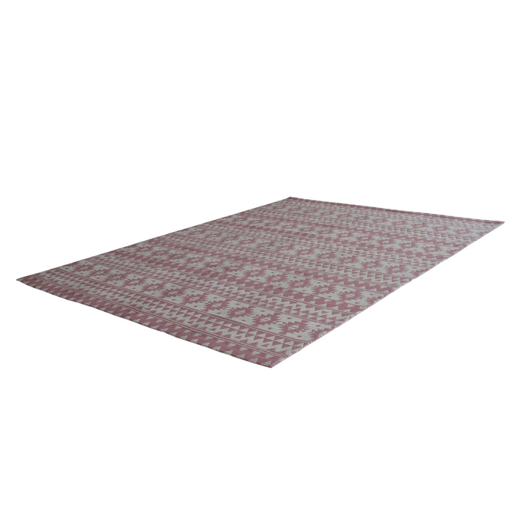 Tappeto Sunny Pink con motivo etnico per interno ed esterno