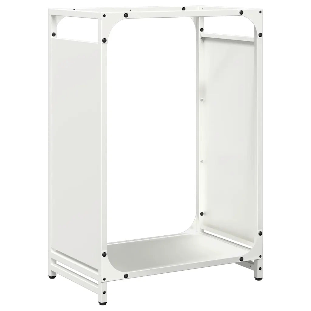 Rastrelliera per Legna da Ardere Bianca 44x28x65 cm 864196