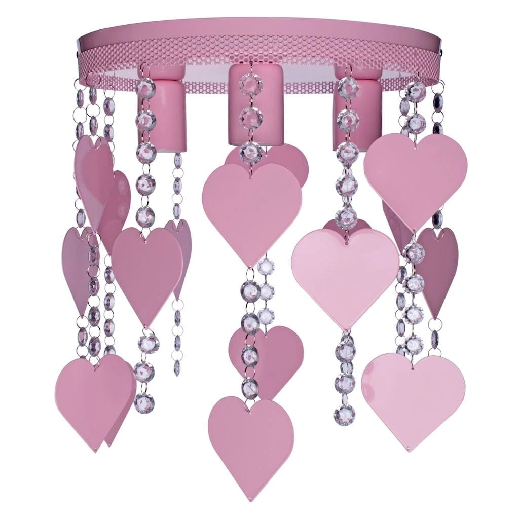 Plafoniera CORAZON MLP1149 3xE27 rosa cristallo Milagro