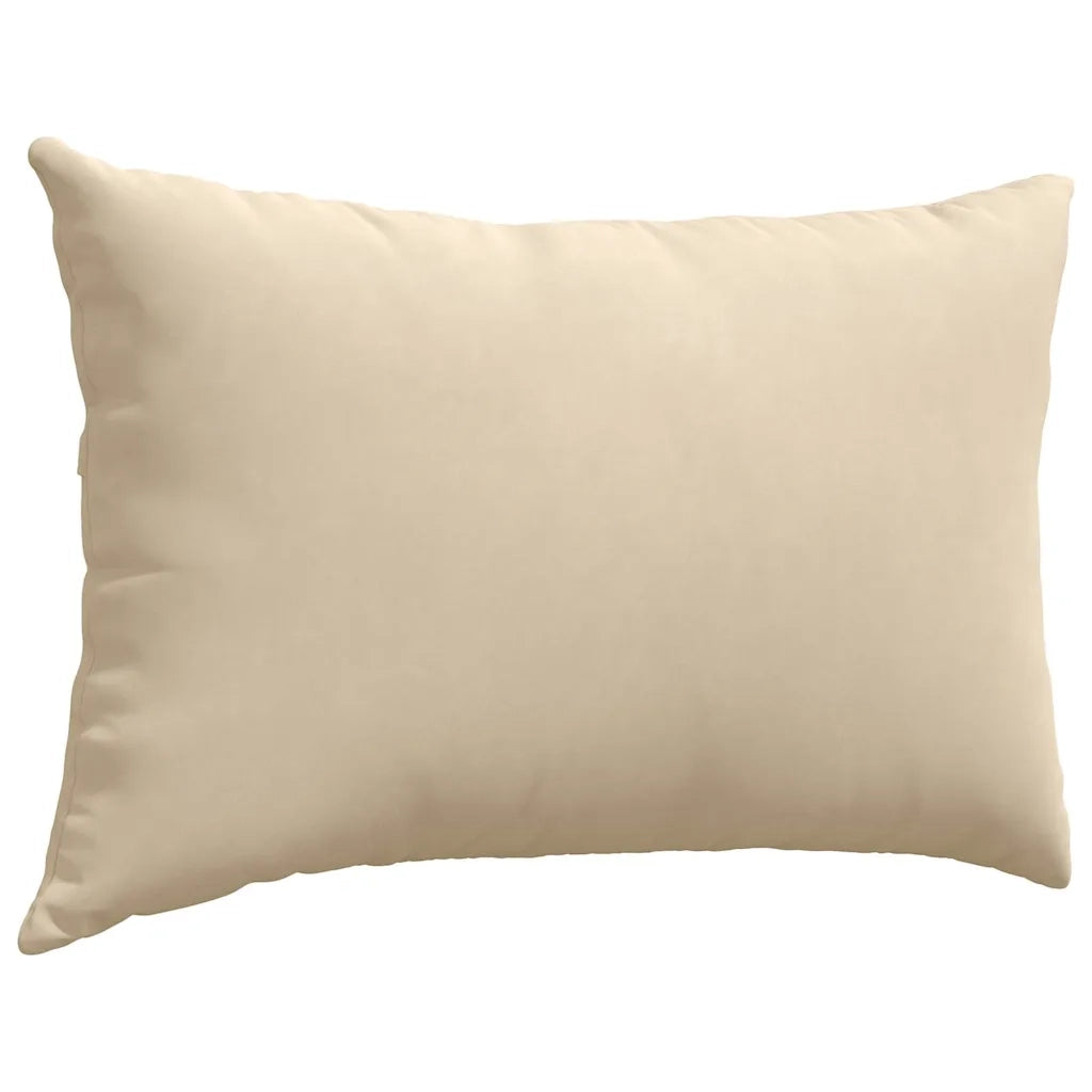 Cuscini da Divano 2 pcs Crema 60 x 40 cm Tessuto 42013686