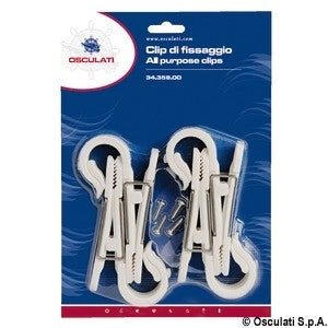 Clip fissaggio scatto 22/28 mm mollette