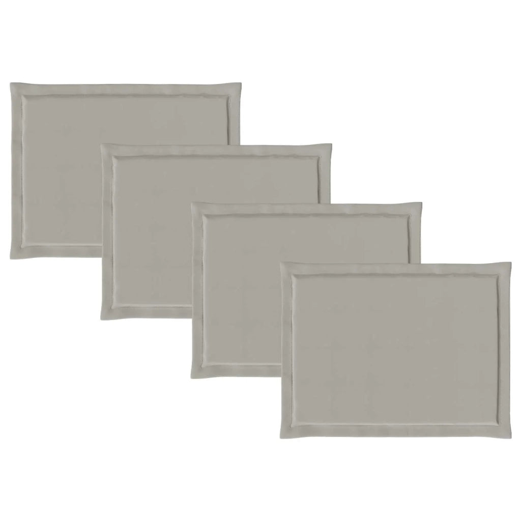 Cuscini per Seduta 4 pcs Grigio Chiaro 47 x 36 x 2 cm 899972