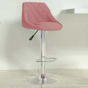 Sgabello da Bar Rosa in Velluto 335299