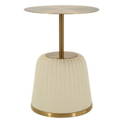 Tavolino VKH1097, Bianco, Metallo, 40x40x55 cm
