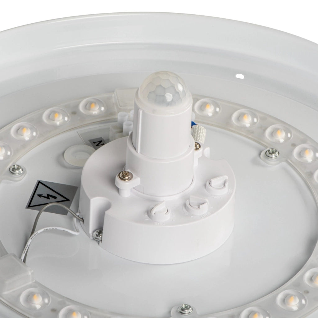 Plafoniera LED moderna tonda bianca PIR 17W Kanlux Fogler