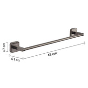 Portasalviette bagno 45 cm Tonga gun metal