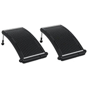 Pannelli Solari Termici Curvi per Piscina 2 pz 110x65 cm CFW6542444