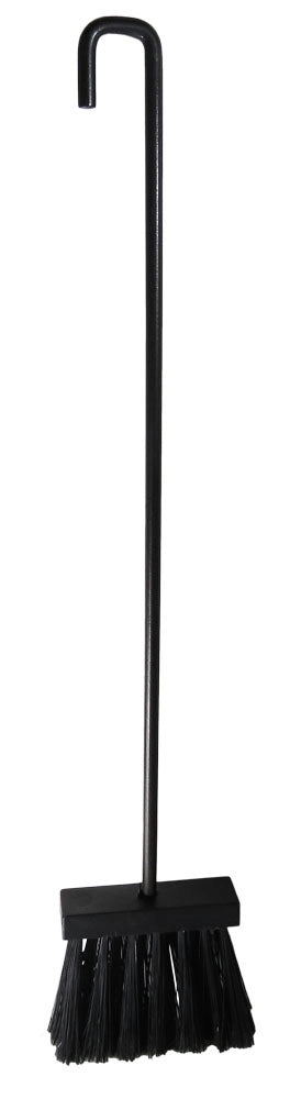 Scopino per camino modello Vesuvio in acciaio verniciato con setole in PVC lunghezza 54 cm