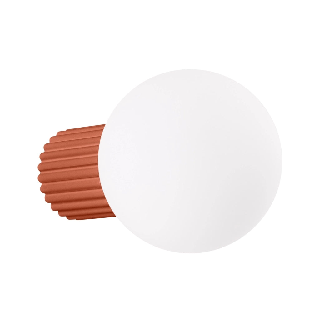 Lampada da parete HALO rosso ocra IP44