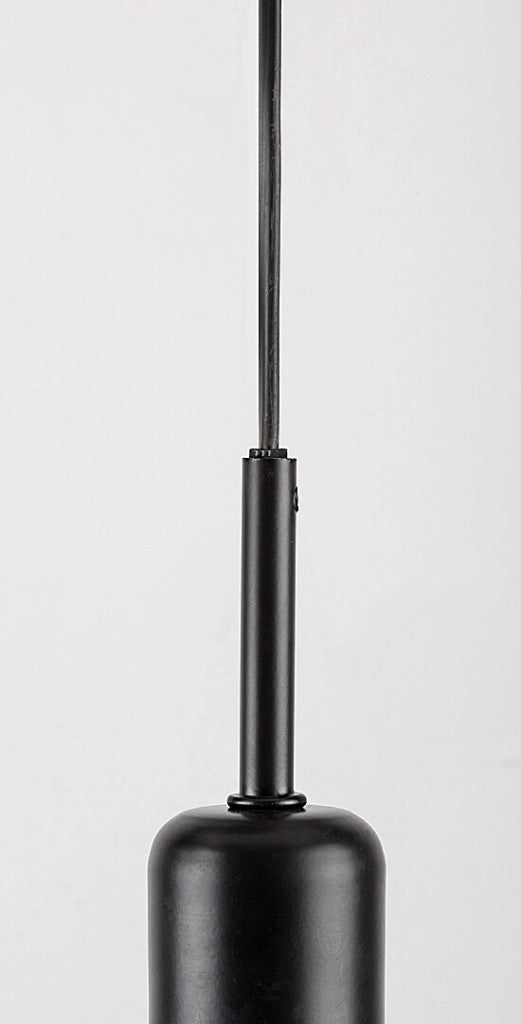 Lampadario Rabalux Dvora 3 luci E27 nero opaco vetro