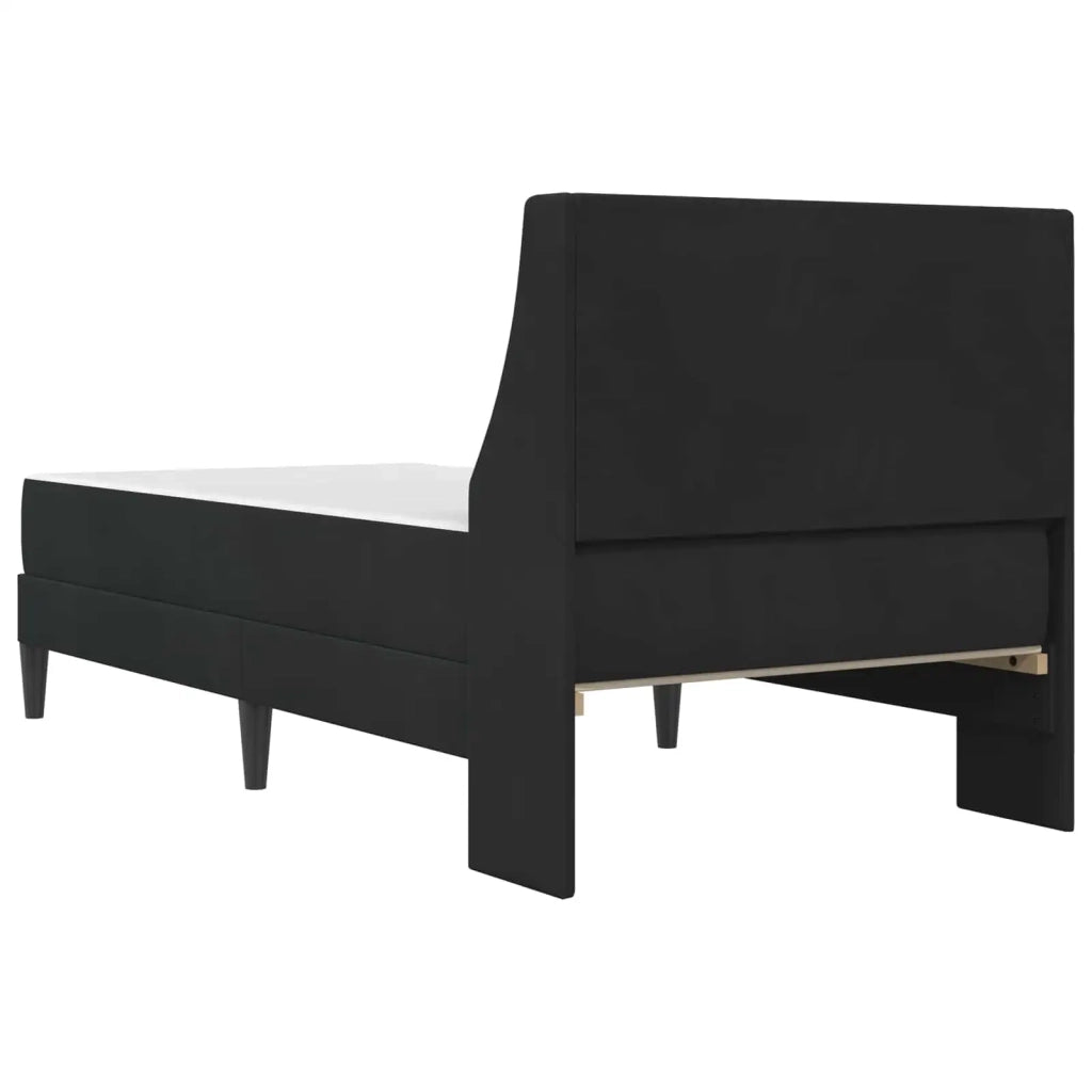 Struttura letto con materasso-Giroletto Nero 100 x 200 cm Velluto 759280