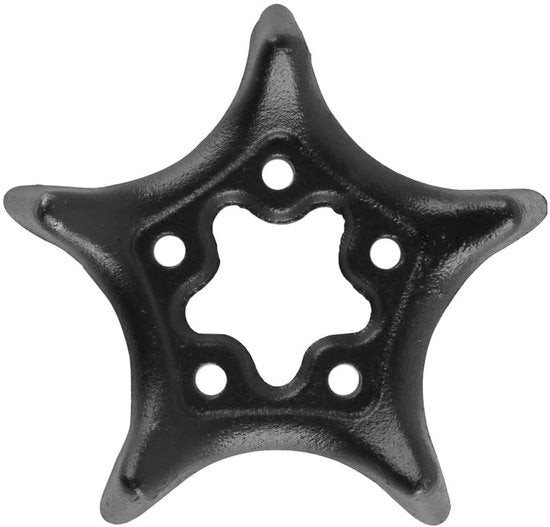 Stazione per teiera isolata - Standard per teiere - Sottopiatto in acciaio di fabbricazione - Sottopiatto per teiere - Supporto professionale per teiere - Base a cinque punte a forma di stella