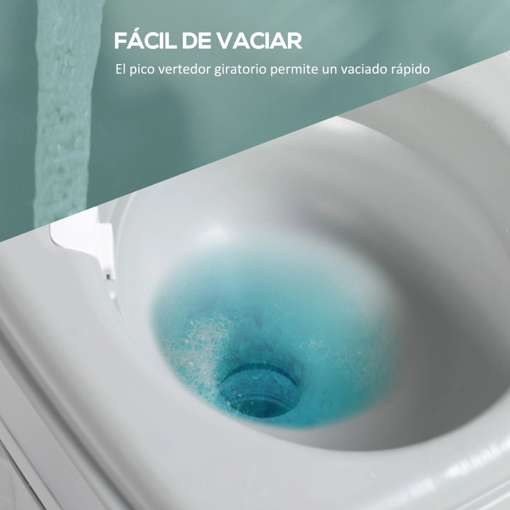 WC Portatile 20L ¨C Xylo ¨C Indicatore Livello Grigio 33x40x43cm