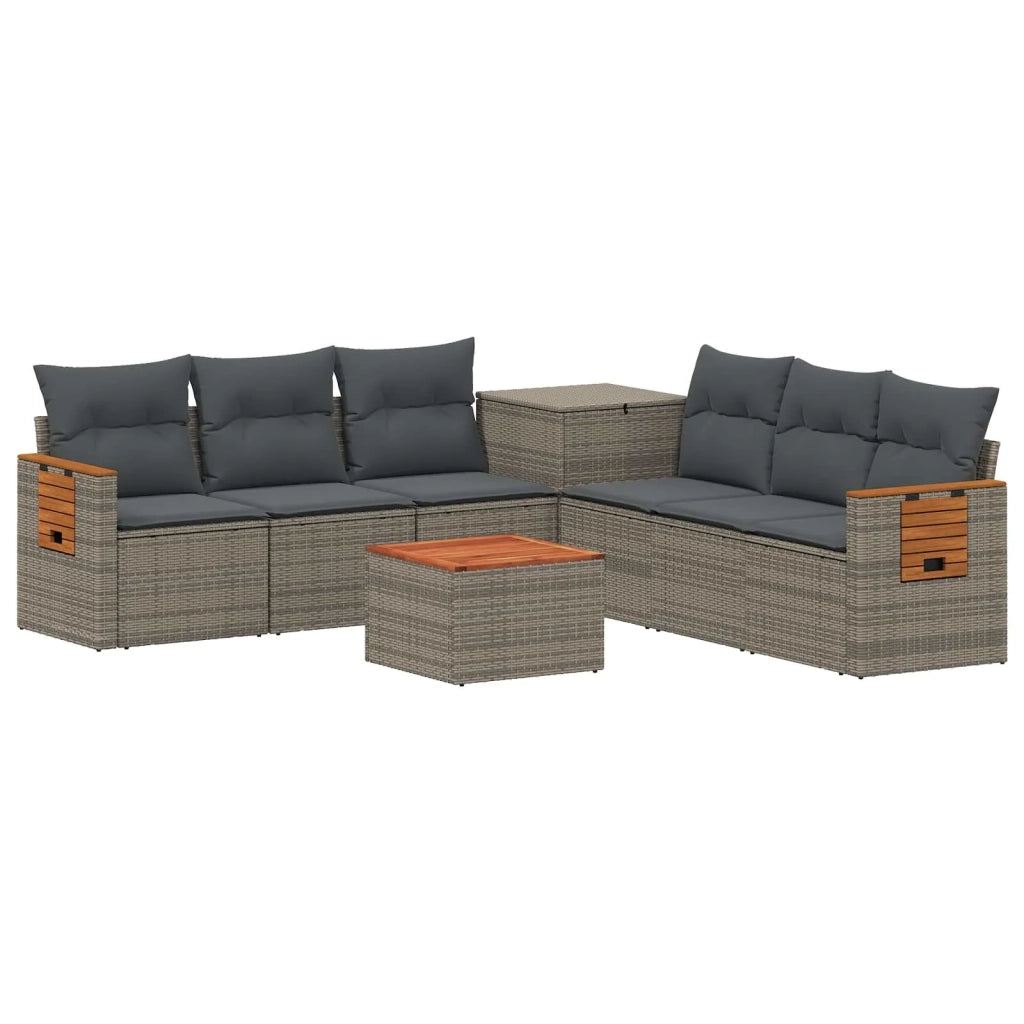 Set di divani 8 pz Grigio e Grigio Scuro 3448594
