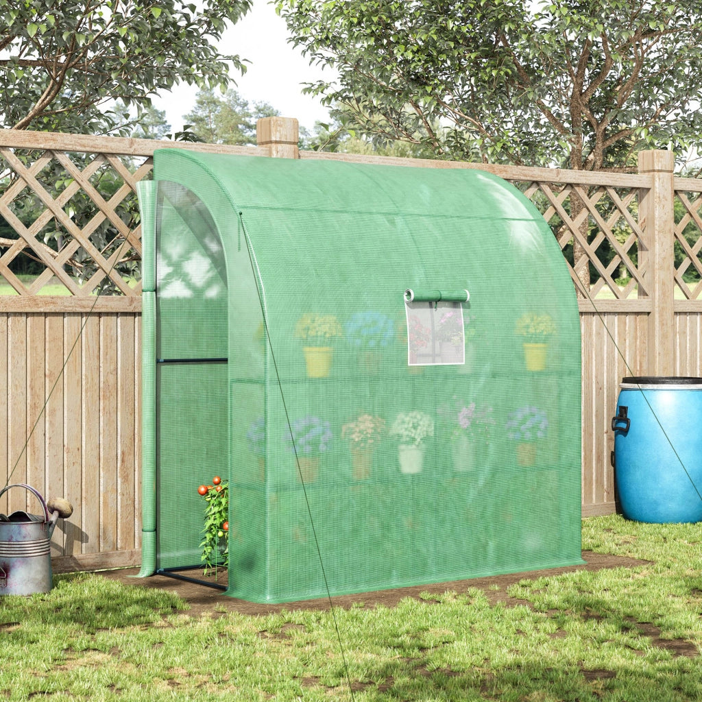 Serra da Giardino con Finestre e Scaffali ¨C Zephmum ¨C Verde 200x100x215 cm