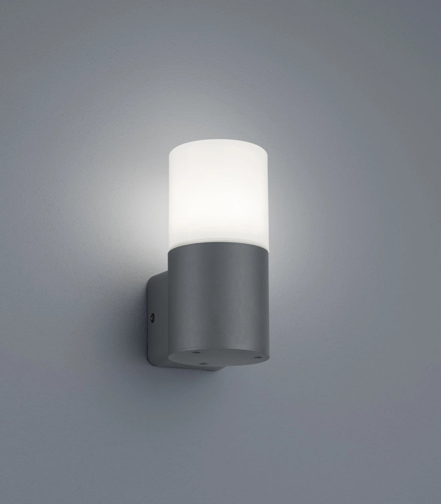 Applique Parete Esterno Moderna Antracite 17 cm 6W Hoosic GD Trio