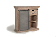 Credenza con 1 anta scorrevole e 2 cassetti
