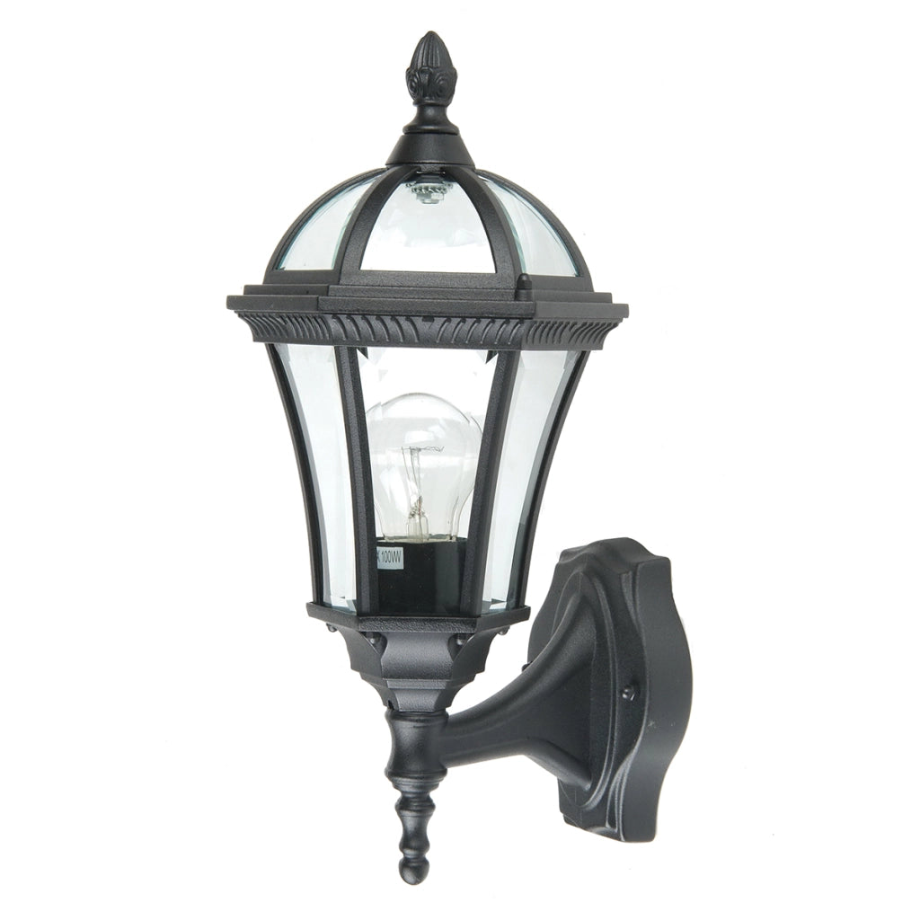 Applique esterna retro nera E27 60W Ledbury GardenZone