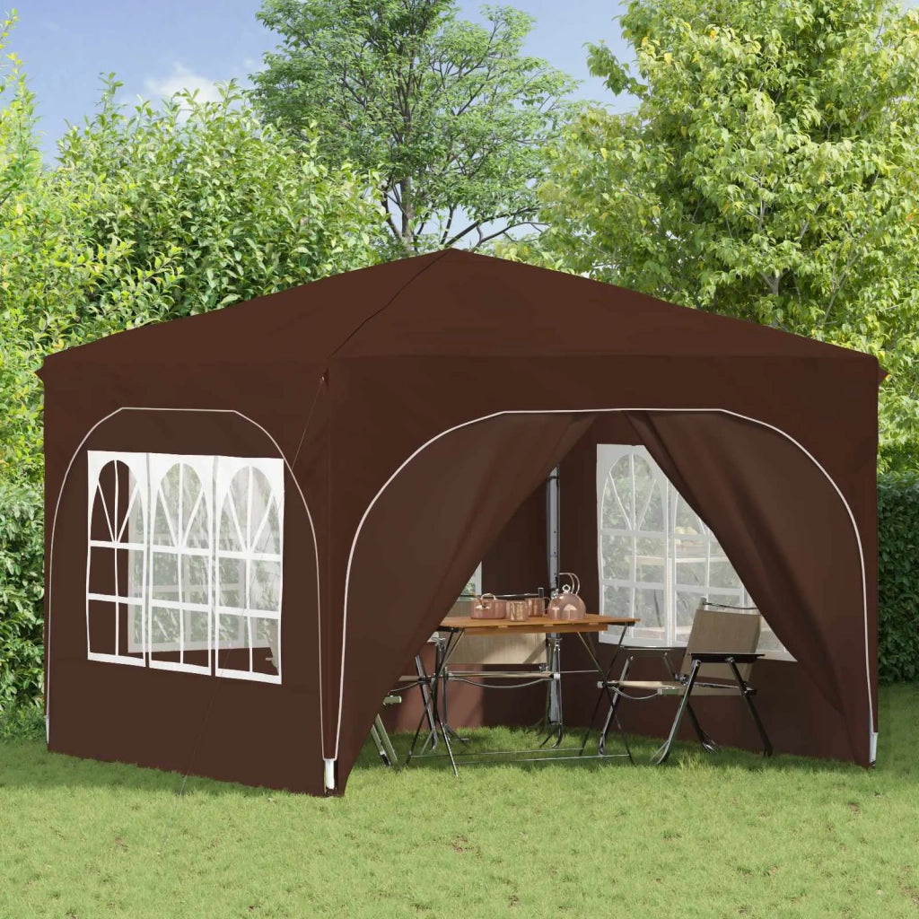 Tenda per feste a pop-up 290 x 290 x 245 cm Marrone 42019874
