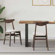 Sedie da pranzo 2 pcs Marrone Chiaro 42 x 47.5 x 81 cm