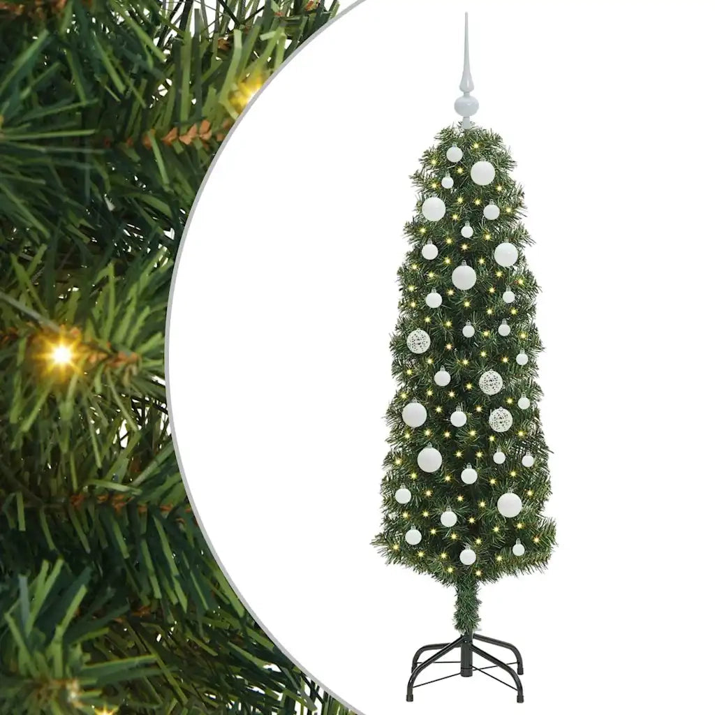 Albero di Natale artificiale con 150 LED Verde 150 cm 3394933