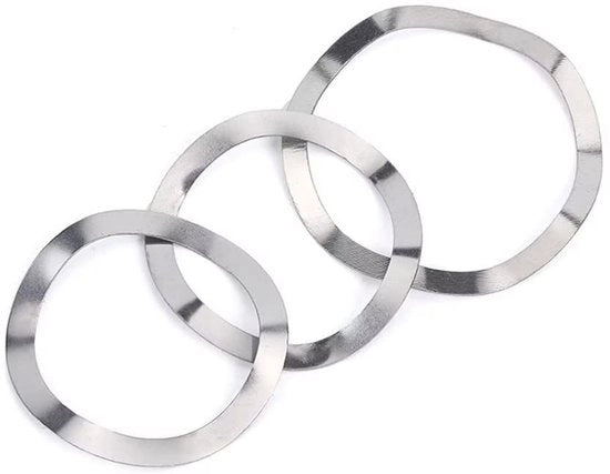 Componenti di compressione in acciaio inossidabile - set di 100 pezzi - M8x13x0,3mm - schijven di assorbimento dell'urto - schijven di compensazione - anelli di chiusura